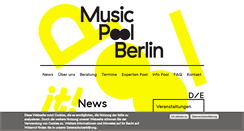 Desktop Screenshot of musicpoolberlin.net